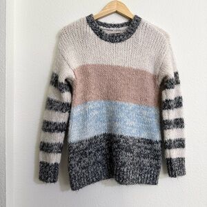 American Eagle Jegging Fit Sweater Womens S Color block Striped Knit Tunic